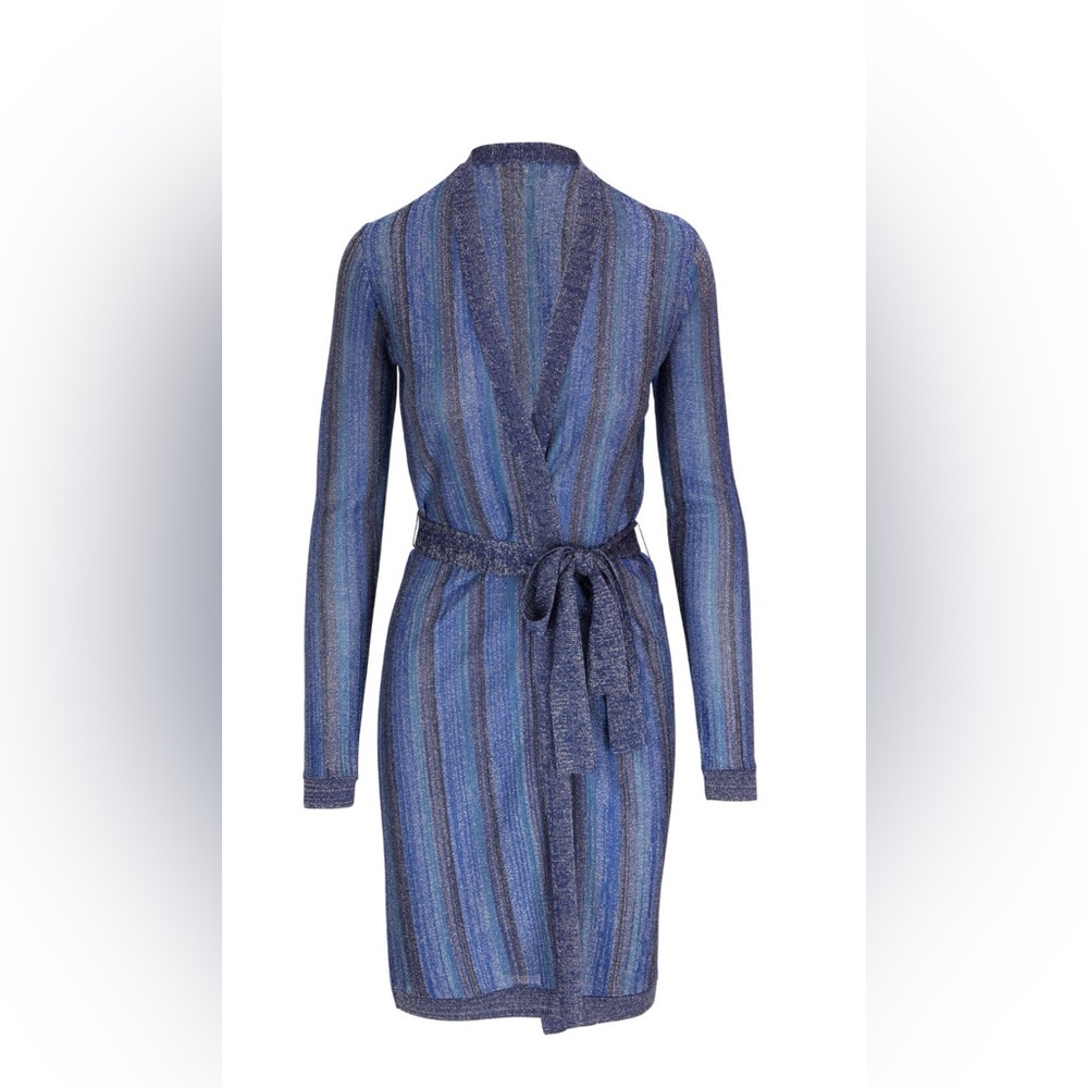 L'AGENCE
Berkeley Blue Stripe Wrap Cardigan NWOT